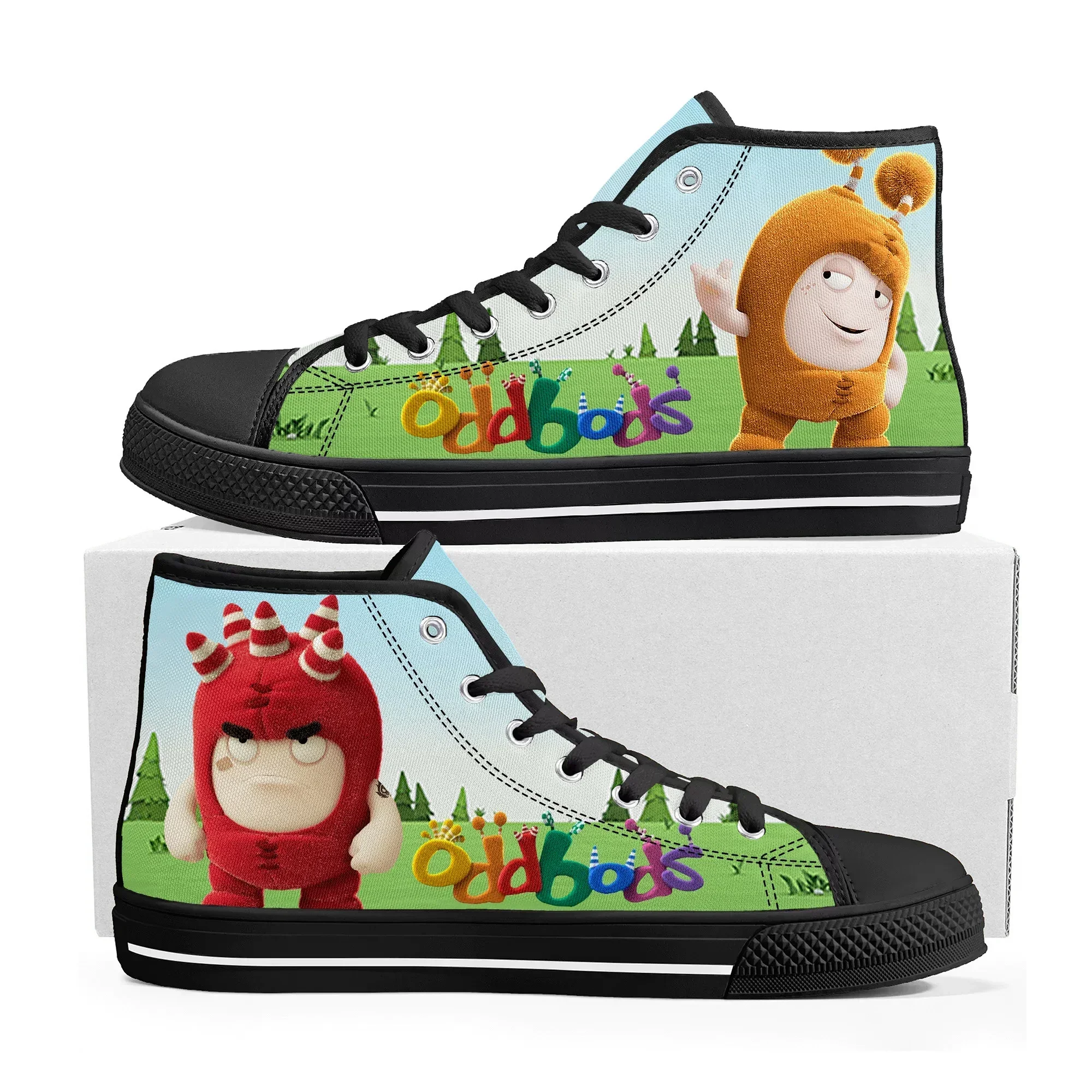 Oddbods High Top Sneakers Mens - Women Shoes Singapore review and price