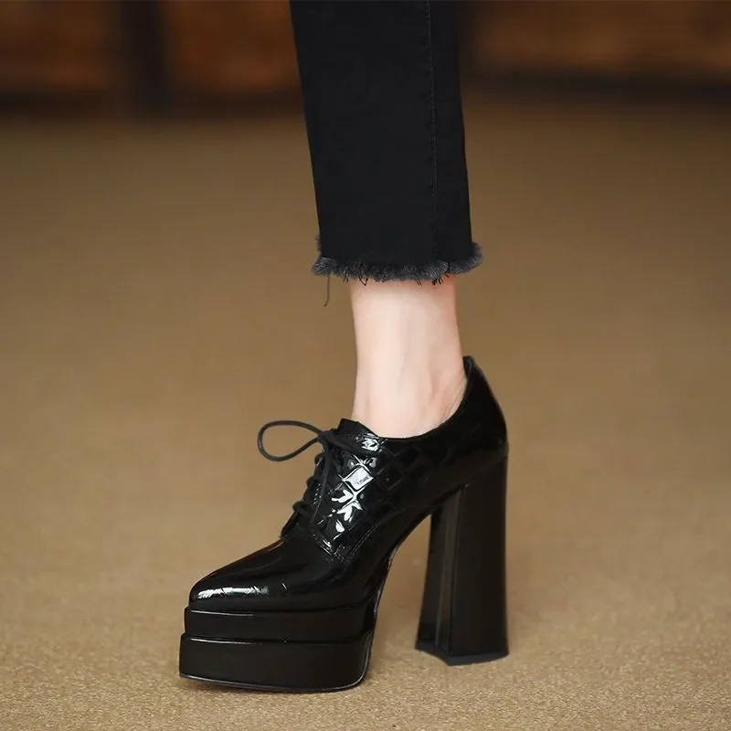Pointed Toe Strappy High Heels - Patent Leather Pump review and price