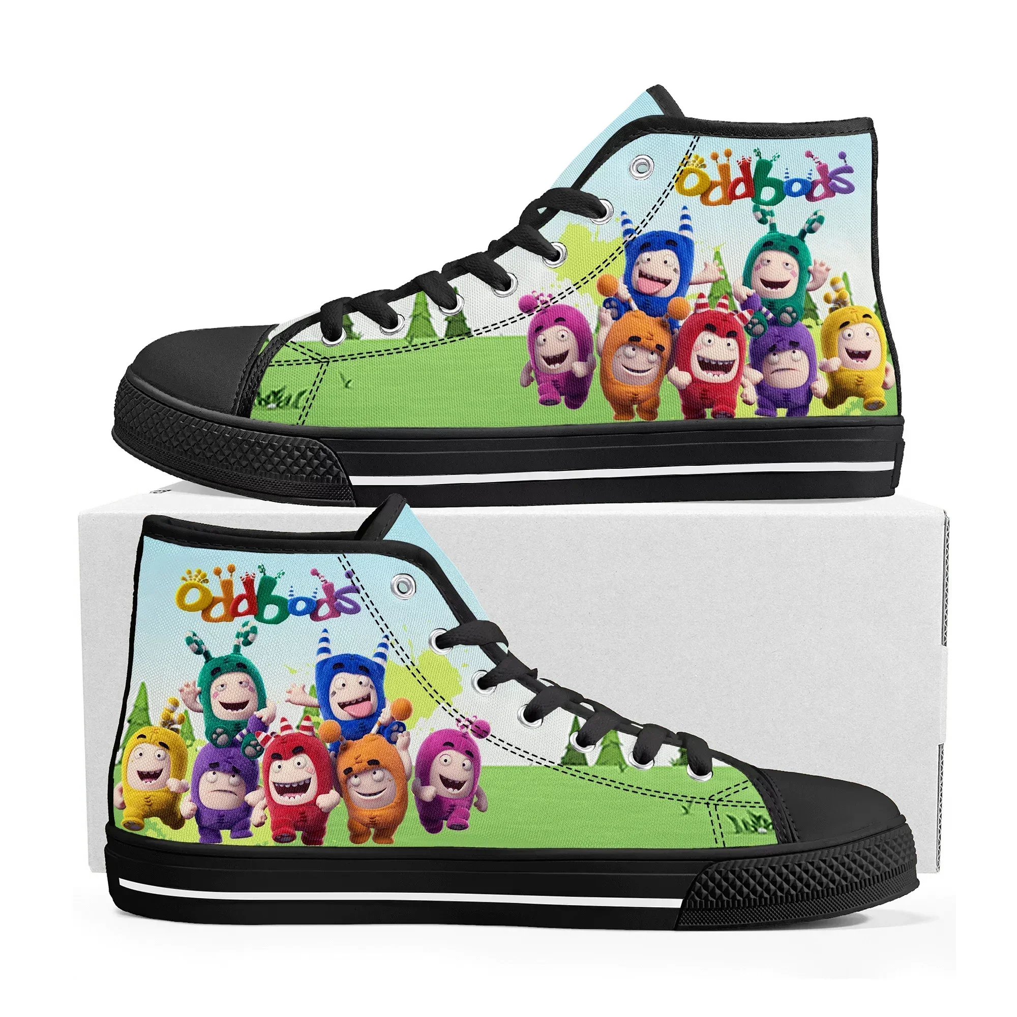 Oddbods High Top Sneakers Mens - Women Shoes Singapore review and price