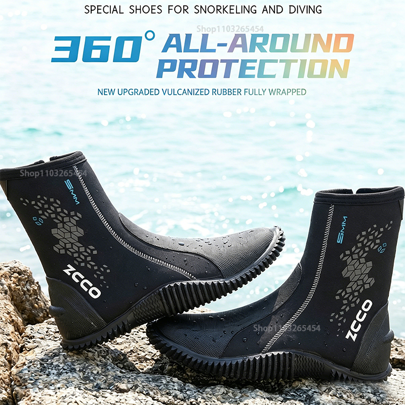5MM Neoprene Diving Boots High - Women'S Shoes Neuropathy review and price