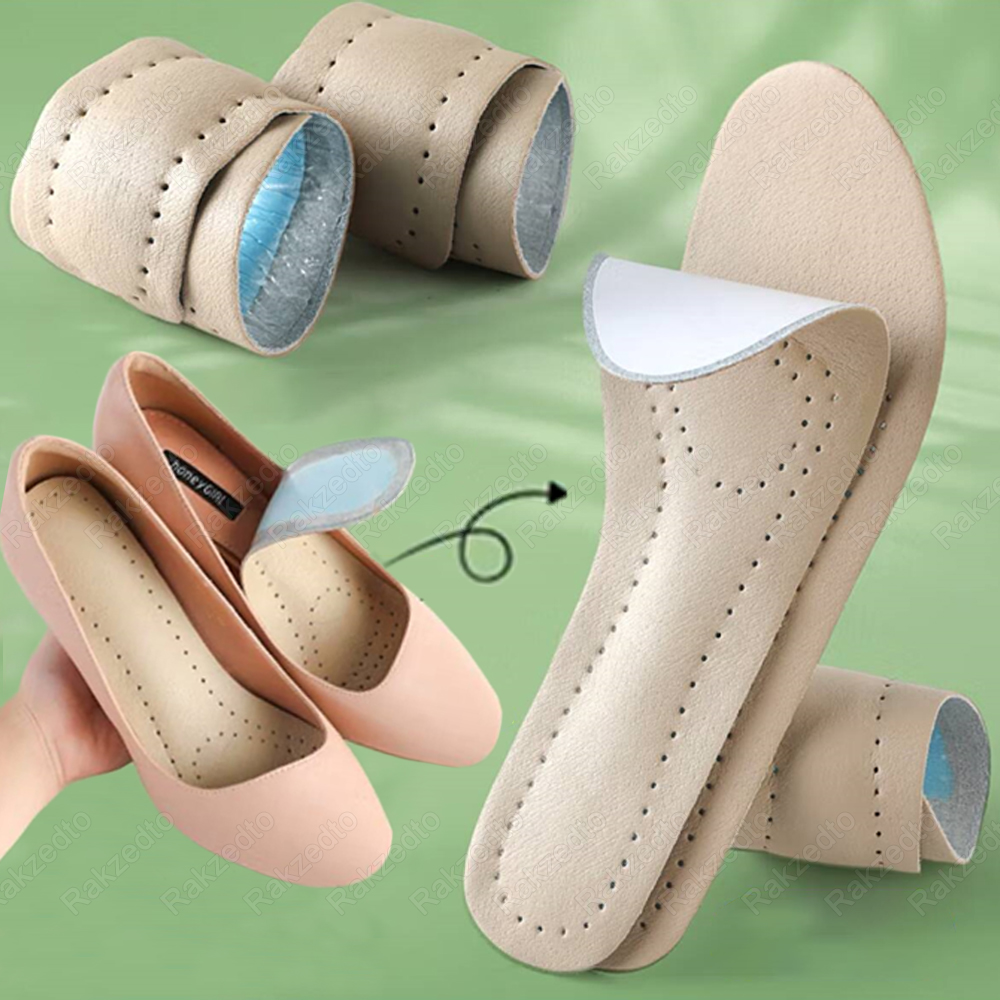 Self-adhesive Leather Insoles  - Women'S Shoes High Arch Support review and price
