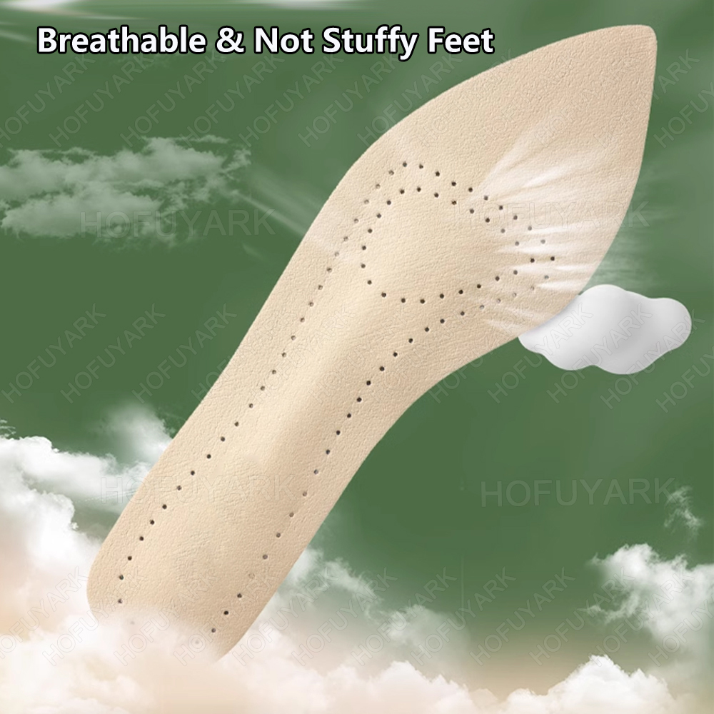 Self-adhesive Leather Insoles  - Women'S Shoes High Arch Support review and price