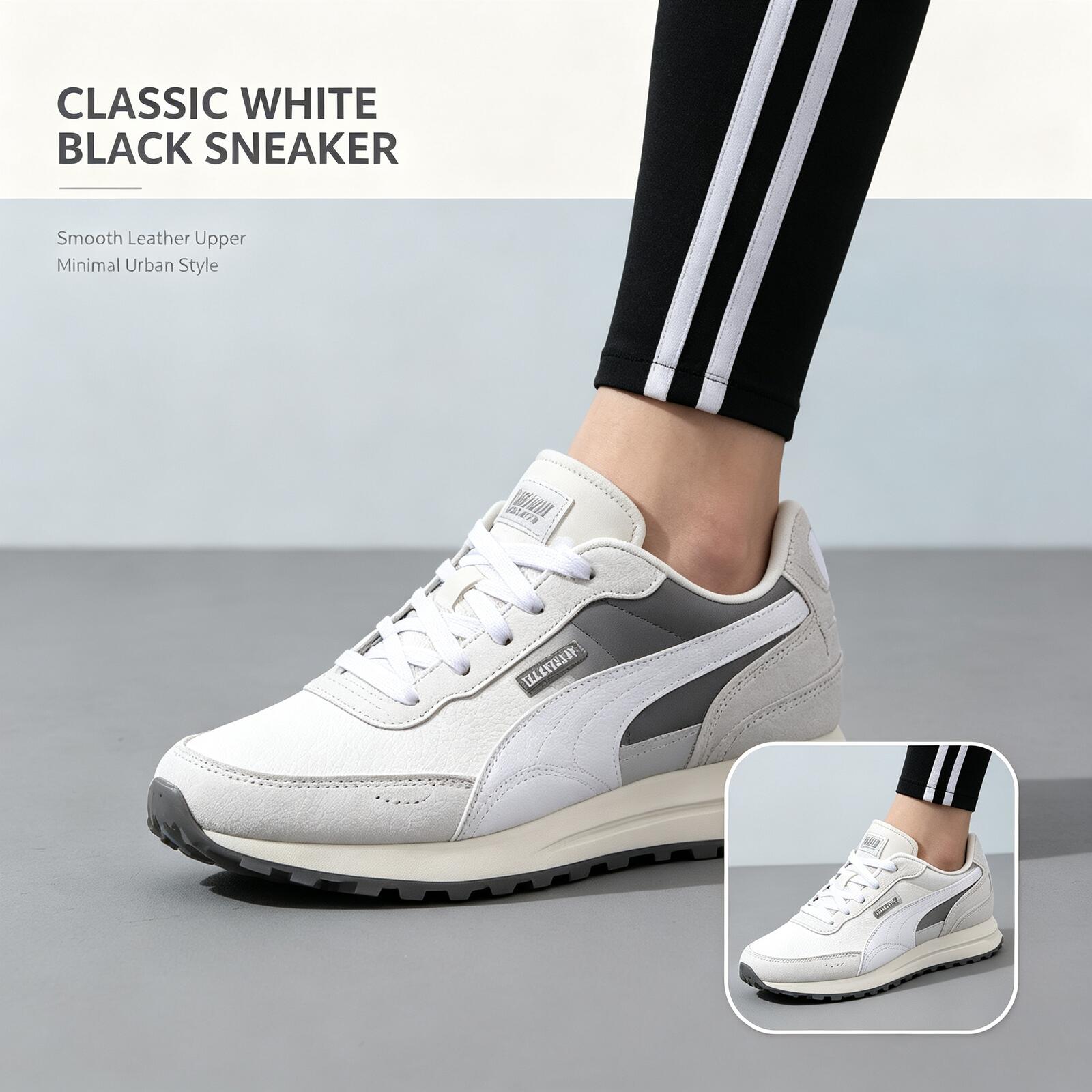 PUMA Men White Black Low Top S - Women Shoes Zoom review and price