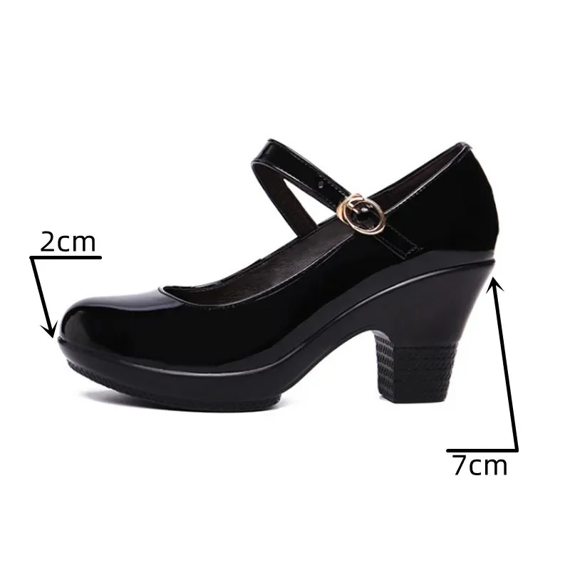 Small Size 32-43 Medium Block  - Patent Leather Pump review and price